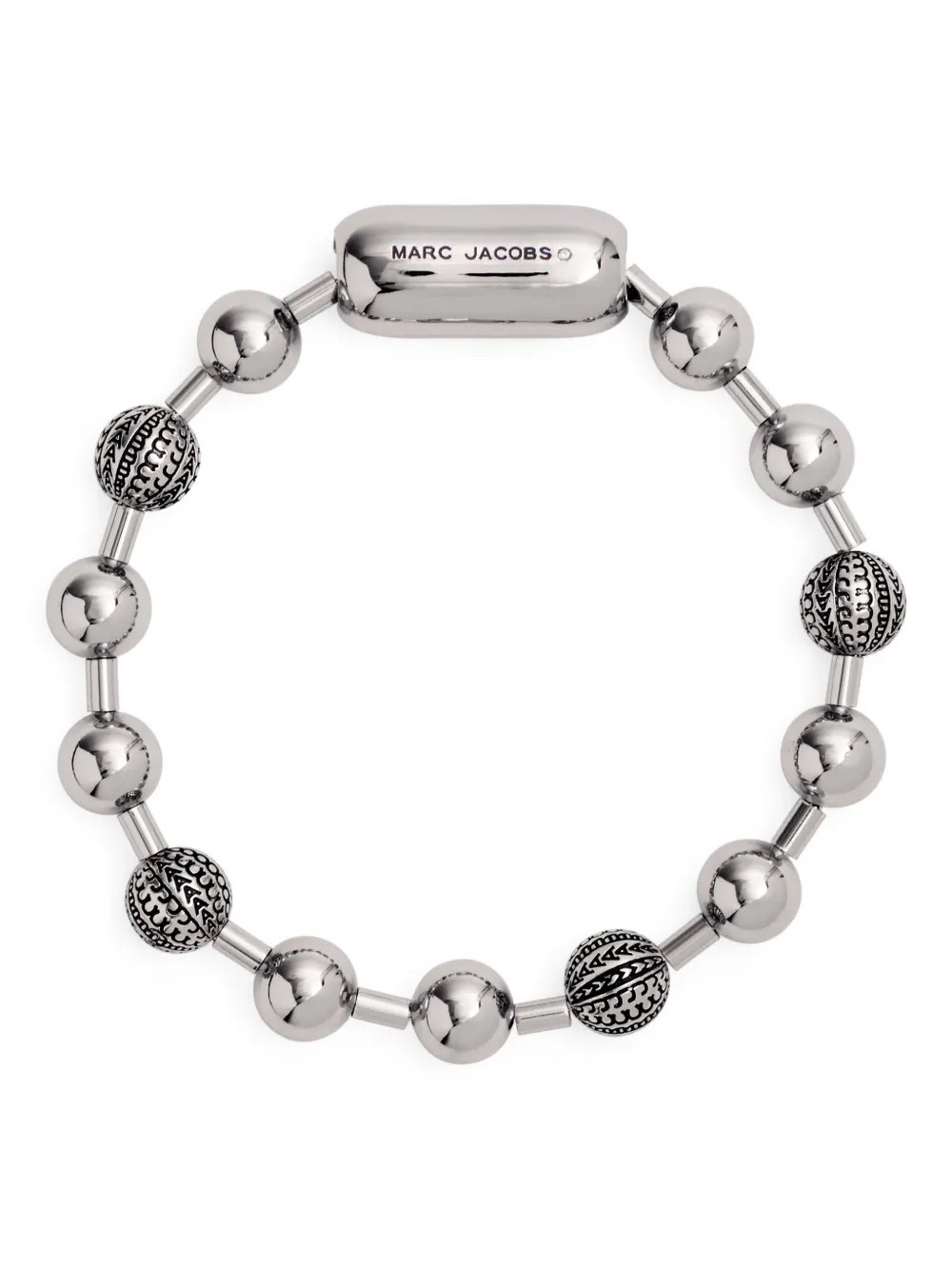 RARE NWT MARC JACOBS MONOGRAM BALL CHAIN BRANDED BRACELET SZ XS/S